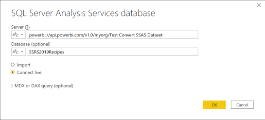 SQL Server Analysis Services database